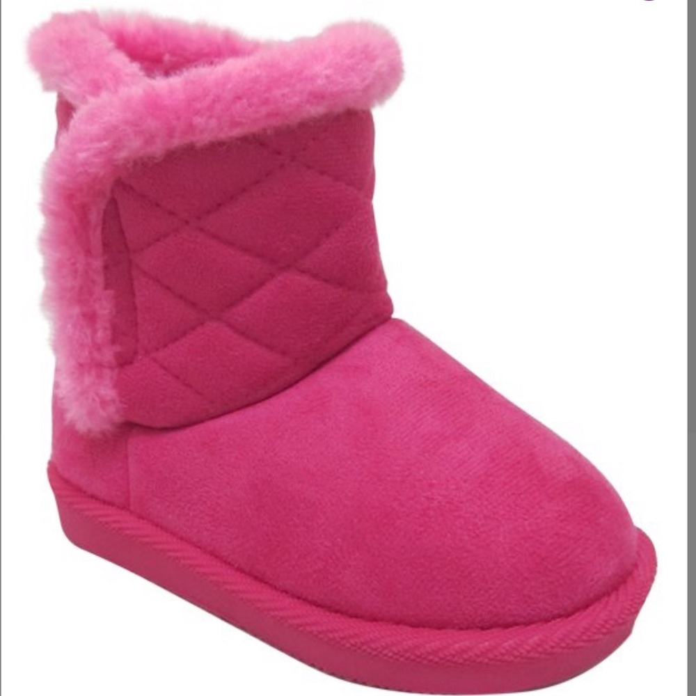 Fuchsia Quilted Warm Boot